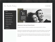 Tablet Screenshot of harvardstreetdental.com